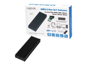 LogiLink - storage enclosure - M.2 NVMe Card - USB 3.2 (Gen 2)