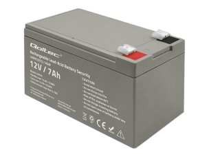 Qoltec - UPS battery - AGM battery, max. 105A, security - Lead Acid - 7 Ah