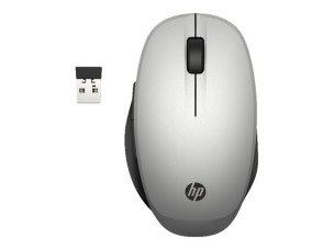 HP Dual Mode - mouse - Bluetooth, 2.4 GHz - silver