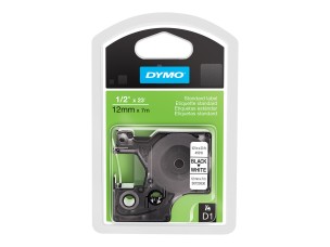 DYMO D1 - label tape - 1 cassette(s) - Roll (1.2 cm x 7 m)