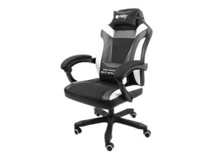 Fury Avenger M+ - chair - PU synthetic leather - black, white