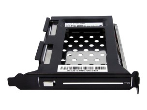 StarTech.com 2.5in SATA Removable Hard Drive Bay for PC Expansion Slot - Storage bay adapter - black - S25SLOTR - storage bay adapter