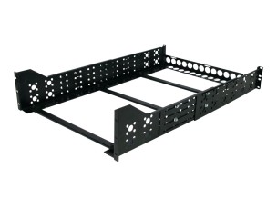 StarTech.com 3U Universal Server Rack Rails - TAA Compliant Fixed Mounting Rails - 19" Adjustable Depth Rack Mount Rails (UNIRAILS3U) - rack rail - 3U