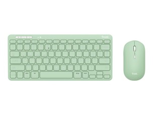 Trust Lyra Multi-Device - keyboard and mouse set - QWERTY - US - green