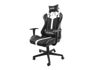 Fury Avenger XL - chair - PU synthetic leather - black, white