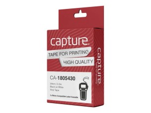 Capture - label tape - laminated - 1 cassette(s) - Roll (2.4 cm x 5.5 m) (alternative for: DYMO 1805430)