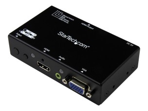 StarTech.com 2x1 VGA + HDMI to HDMI Switch / Selector Box - 1080p Multi Video Input Automatic Switcher - 2 Computers In 1 Monitor Out (VS221VGA2HD) - video/audio switch