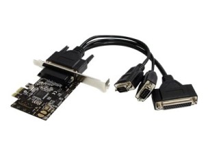 StarTech.com 2S1P PCI Express Serial Parallel Combo Card with Breakout Cable - parallel/serial adapter - PCIe - 2 ports