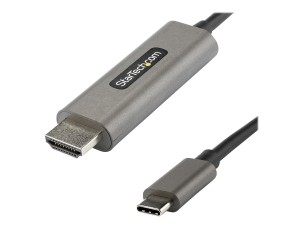 StarTech.com 3ft (1m) USB C to HDMI Cable 4K 60Hz with HDR10, Ultra HD USB Type-C to 4K HDMI 2.0b Video Adapter Cable, USB-C to HDMI HDR Monitor/Display Converter, DP 1.4 Alt Mode HBR3 - Thunderbolt 3 Compatible (CDP2HDMM1MH) - adapter cable - HDMI / USB 