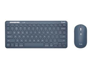 Trust Lyra Multi-Device - keyboard and mouse set - QWERTY - US - blue