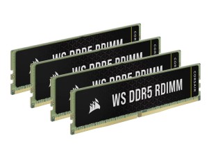 CORSAIR WS - DDR5 - kit - 64 GB: 4 x 16 GB - DIMM 288-pin - 5600 MHz / PC5-48000 - registered