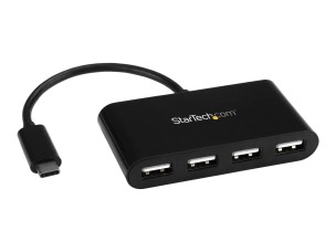 StarTech.com 4-Port USB-C Hub - USB-C to 4x USB-A Hub Adapter - Mini USB 2.0 Hub - Bus-powered USB Type-C Port Expander (ST4200MINIC) - hub - 4 ports