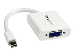 StarTech.com Mini DisplayPort to VGA Adapter - White - 1080p - Thunderbolt to VGA Monitor Adapter - Mini DP to VGA Converter (MDP2VGAW) - video converter - white