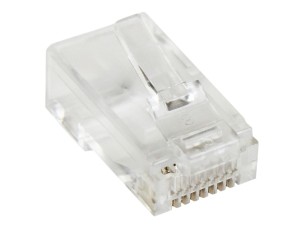 StarTech.com Cat5e RJ45 Stranded Modular Plug Connector - 50 Pkg - Bulk Cat 5e Plugs - 50x RJ45 Ends (CRJ4550PK) - network connector