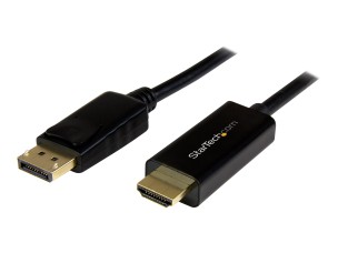 StarTech.com 3 ft (1 m) DisplayPort to HDMI Adapter Cable - 4K DisplayPort to HDMI Converter Cable - Computer Monitor Cable (DP2HDMM1MB) - adapter cable - DisplayPort / HDMI - 1 m