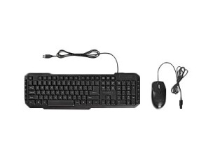 Nedis - keyboard and mouse set - US International - black