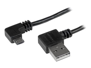 StarTech.com 2m 6 ft Micro-USB Cable with Right-Angled Connectors - M/M - USB A to Micro B Cable - 6ft Right Angle Micro USB Cable (USB2AUB2RA2M) - USB cable - Micro-USB Type B to USB - 2 m