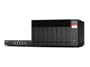 QNAP TS-873A - NAS server - with QSW-1105-5T switch