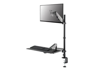 Neomounts DS90-325BL1 mounting kit - sit-stand workstation - for LCD display / keyboard / mouse - black