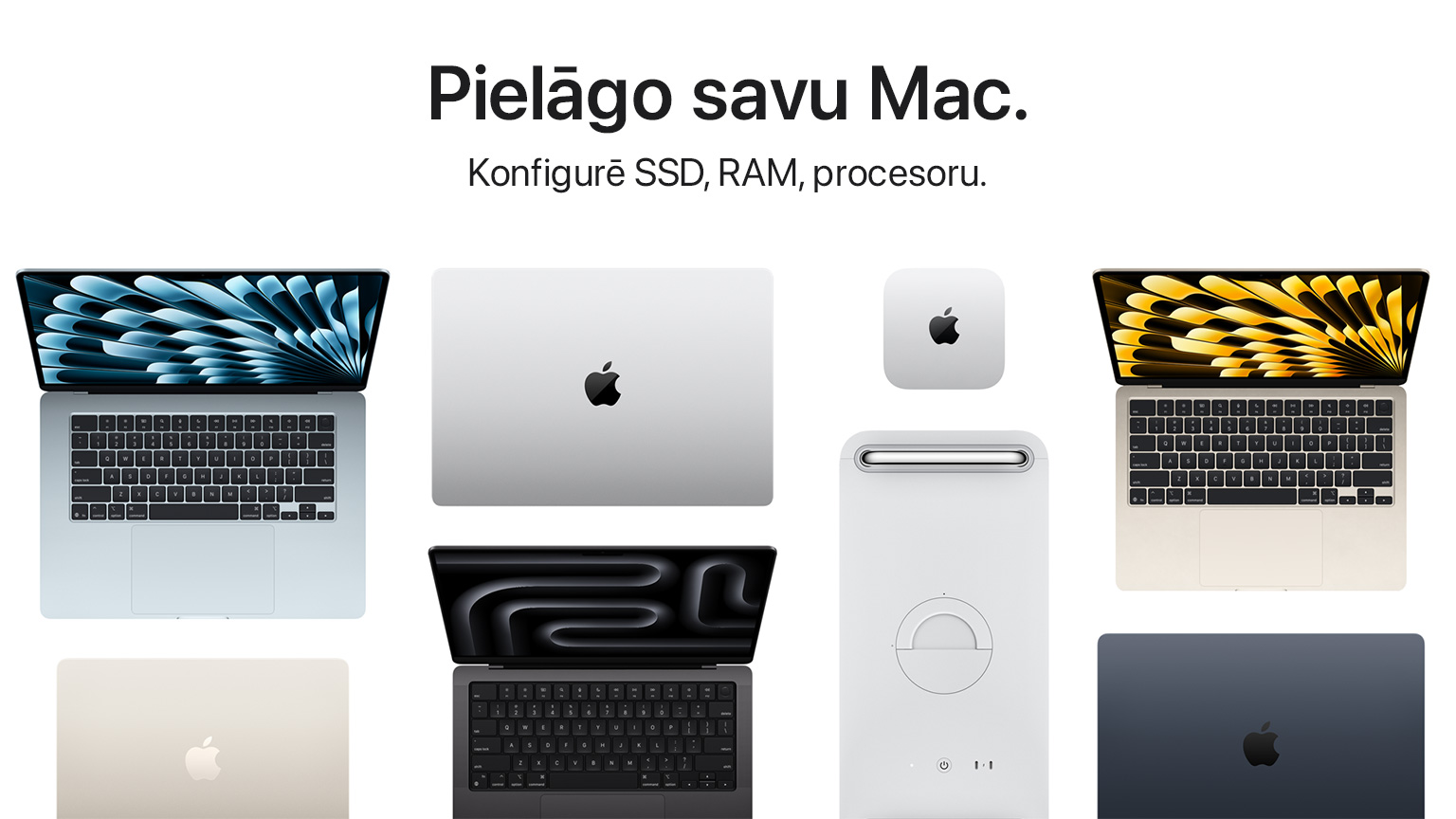 Pielāgo savu nākamo Mac datoru ar Capital Apple konfiguratoru