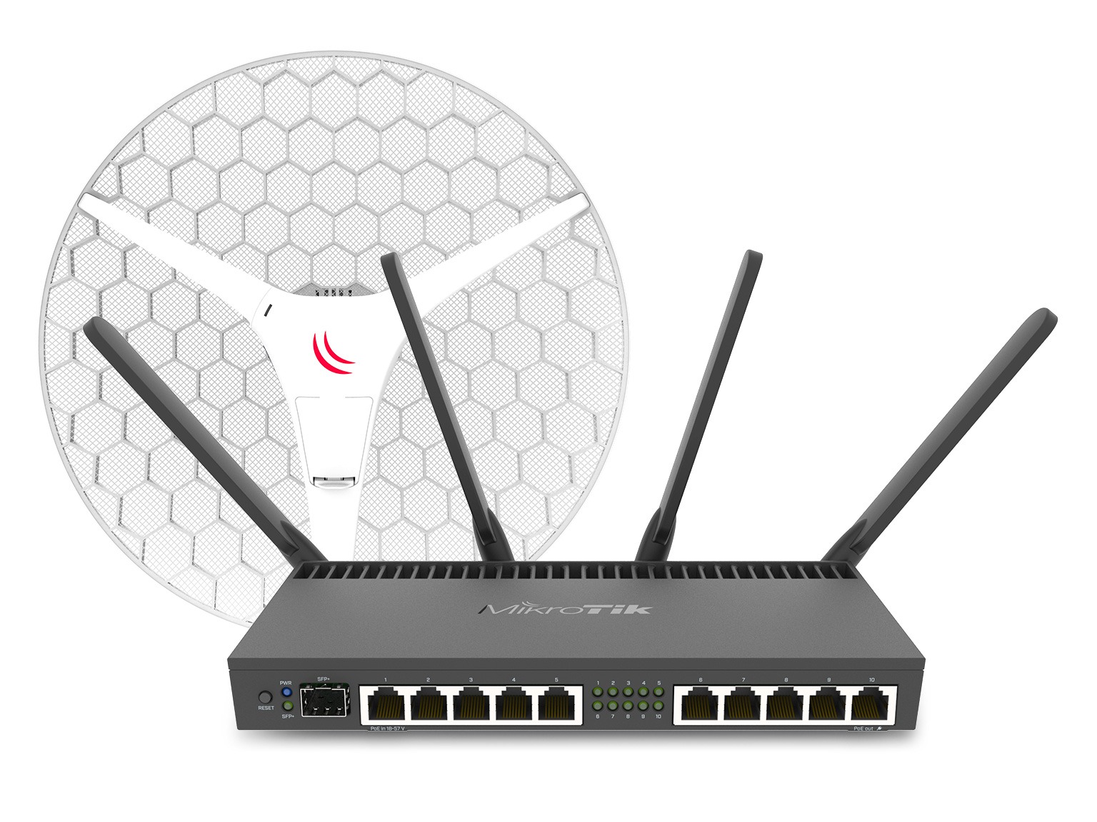 MikroTik WiFi rūteri stabilam bezvadu pārklājumam